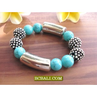 Beads Stone Bracelets Stretch Charms Package 